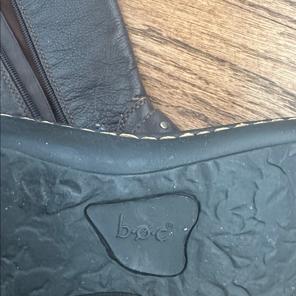 Women’s Dark Brown Leather Buckle Boots b:o:c brand by Born - Picture 6 of 8